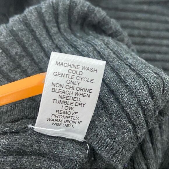 Cato Women’s Grau Ribbed Knit Longline Duster Vest Minimalist Academia Size 24W - Picture 5 of 10